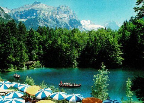 Ansichtskarten: Ansichtskarte Blausee mit Doldenhorn – Gebraucht aus Ebmatingen von desalli