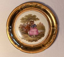 Winterling Bavaria Fragonard Wandteller mit Goldrand