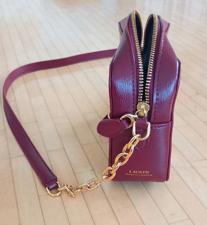 Ralph Lauren Ledertasche Bordeaux neuwertig