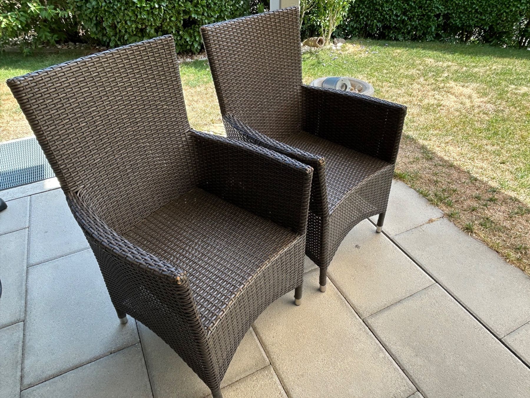 Chaises: 2 Gartenstühle Rattan – D'occasion à Hinwil par MacTavish88