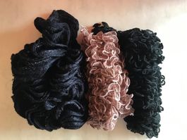 Schal Schals Rüschenschal Schmuckschal Accessoires 3 Stk