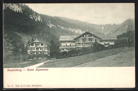 Cartoline postali: AK Beatenberg, Hotel Alpenrose – Usato da Berlin venduto da bartko-reher
