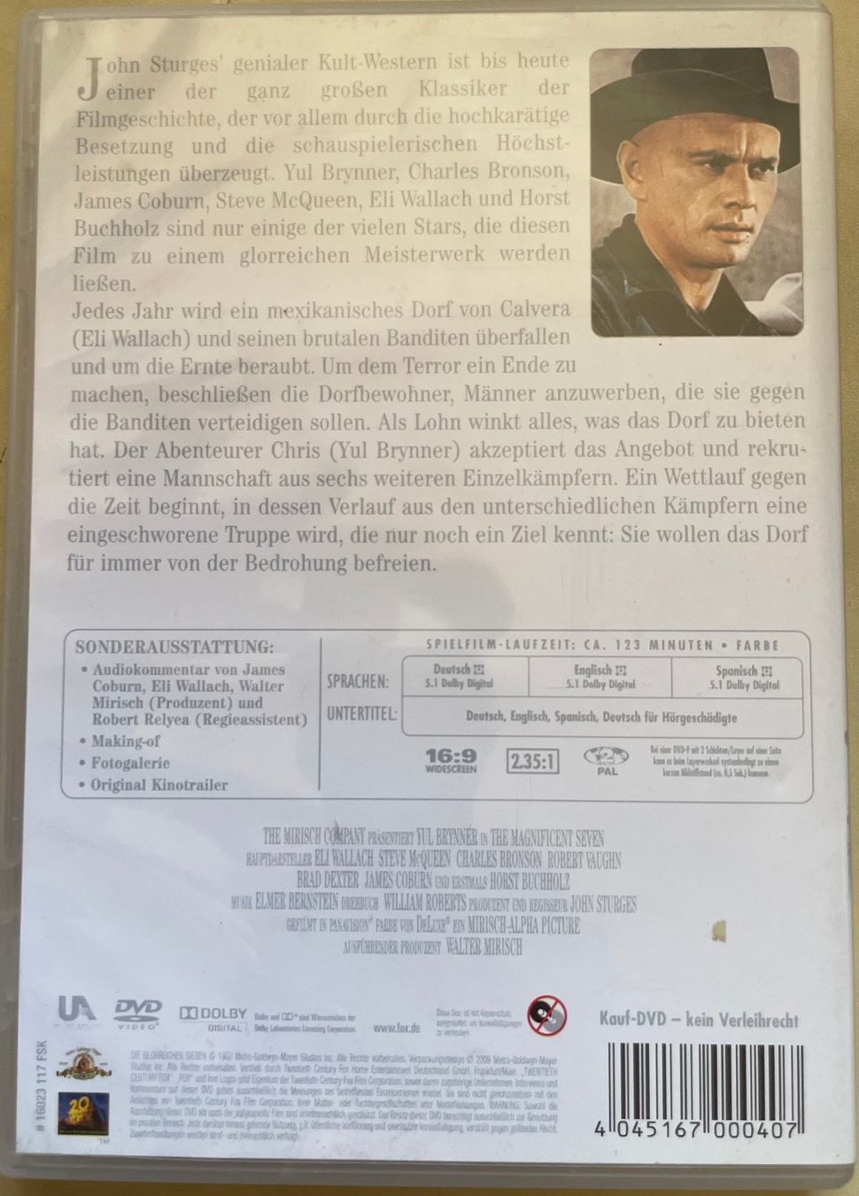 Alle DVDs: Die glorreichen Sieben (Bronson, Wallach, Brynner, McQueen) – Gebraucht aus Brunnen von Barfly5 1