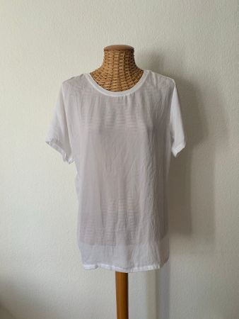 Longshirt weiss luftig - S