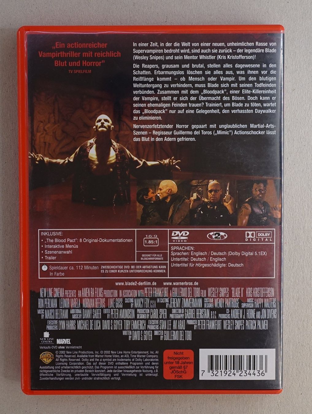 Tous les DVDs: Blade 2 – D'occasion à Sessa par fraenklishop 1