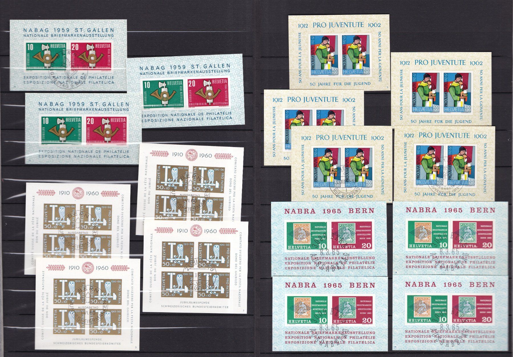 Tutti i francobolli: CH Briefmarkenalbum, viele Blocks – Usato da Münchwilen AG venduto da Nesar