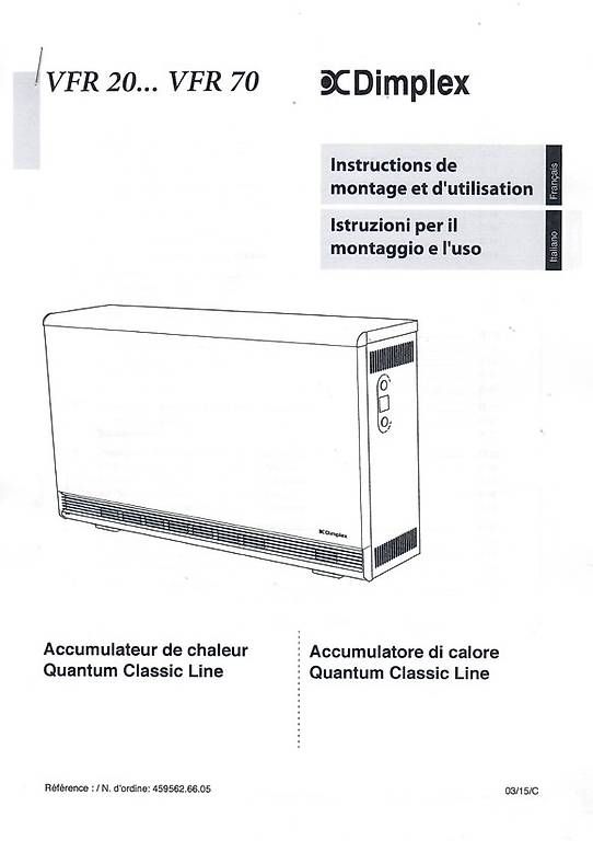 Radiatori: Radiatore ad accumulo Dimplex 2000 W – Usato da Vernate venduto da Backenzahn 4