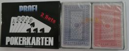 100% Plastik Pokerkarten / 2 x Decks, nur 1.40 p. Deck
