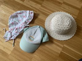 3 süsse Sommerhüte für Kind/Baby Gr. 48/49