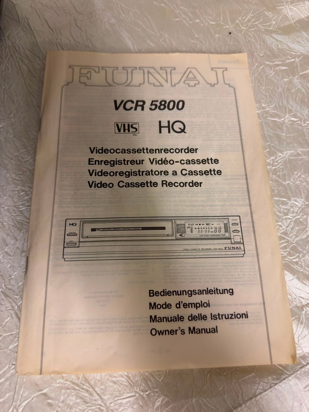 Funai Registratori: FUNAI VCR-5800 Videorecorder – Usato da Schlieren venduto da Stadtammannamt_8952 3