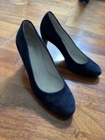 Wildleder Pumps, marineblau, Grösse 36
