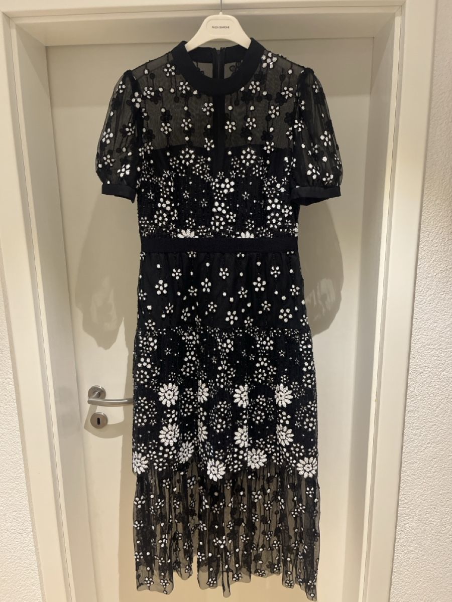 Self-Portrait Kleider: Self-Portrait Kleid schwarz Blumenmuster Grösse 12 – Neu (gemäss Beschreibung) aus Bassersdorf von Ni0na