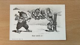 Alte Ansichtskarte  Vater schiess zu! Wilhelm Tell 1911