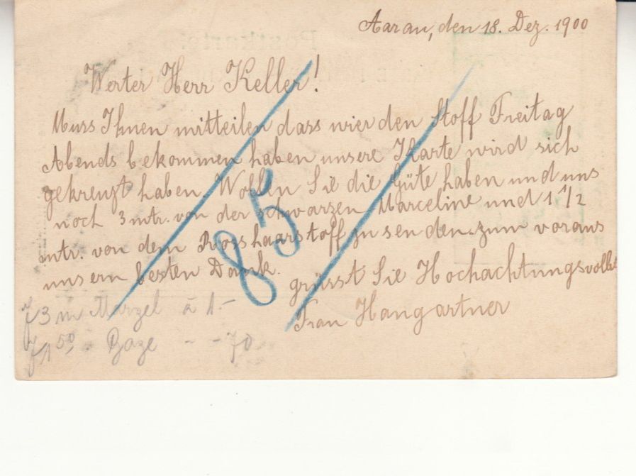 Tutti i francobolli: SGK PK 032 mit Rasierklingenstempel Aarau – Usato da Bürglen TG venduto da StampGraf 1