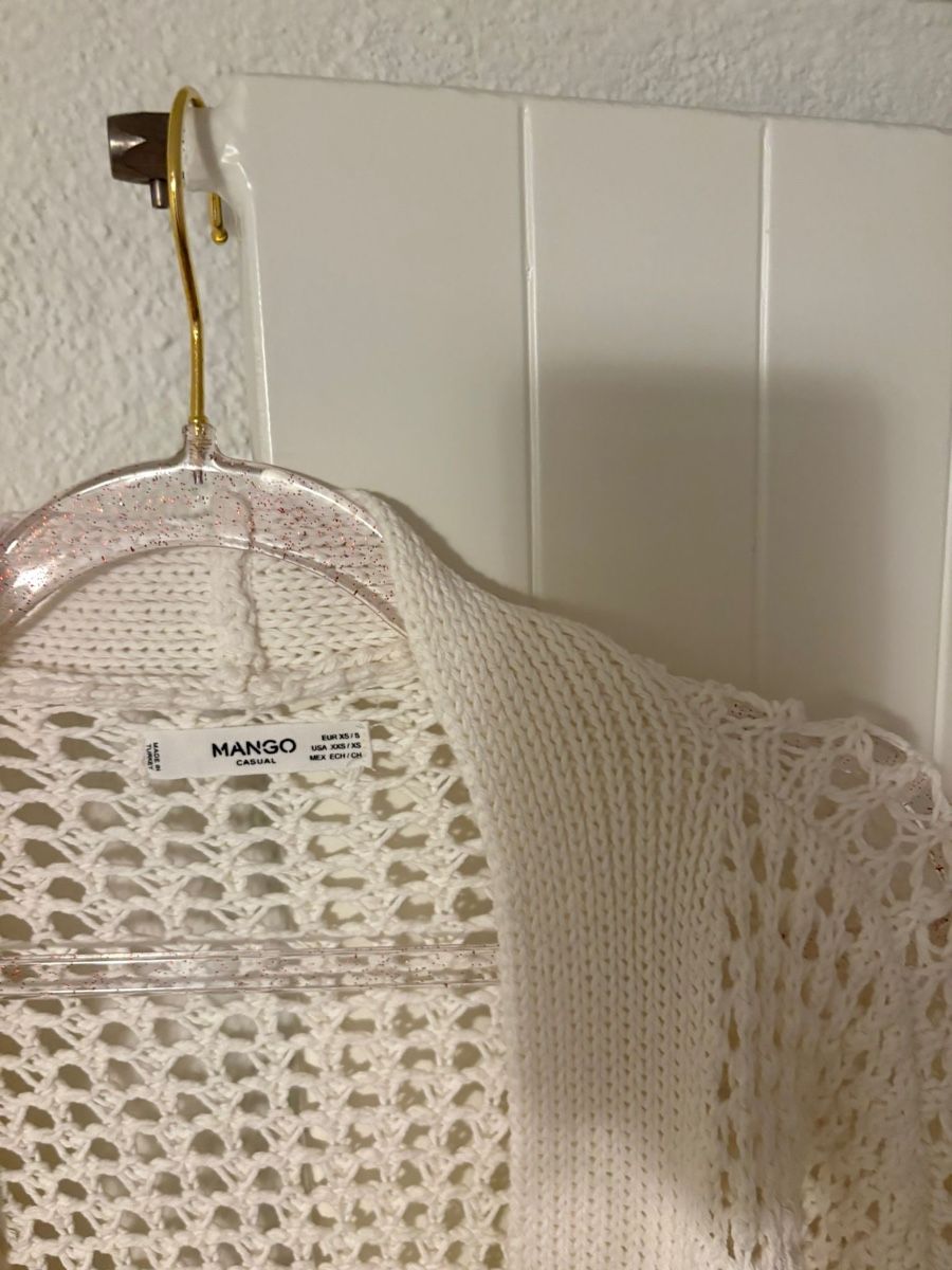 Mango Jacken: Weisser Boho-Cardigan Mango – Neu (gemäss Beschreibung) aus Bonstetten von Moma10 9