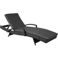 Alu Rattan Sonnenliege verstellbar Gartenliege SOLERA