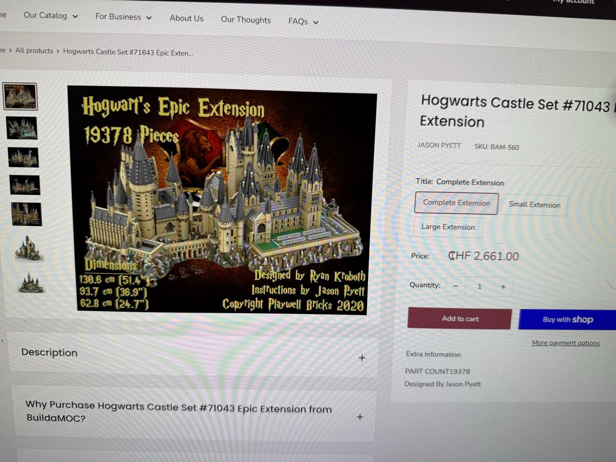 Baukästen: Hogwarts Epic Extension MOC inkl. Lego 71043 – Gebraucht aus Nidfurn von suter.glarus 6