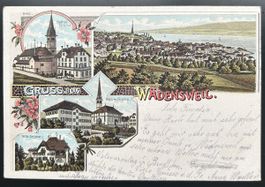 Gruss aus Wädenswil Litho 