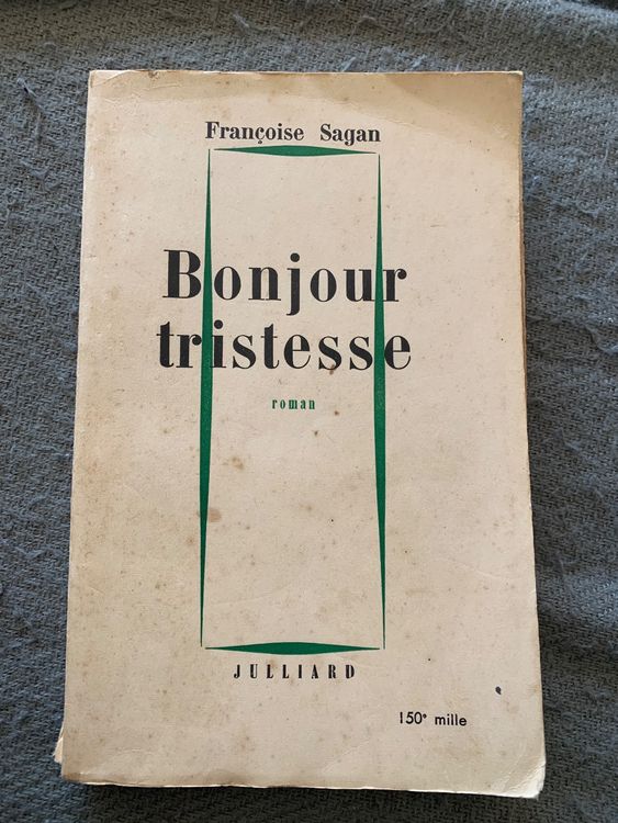 Bonjour Tristesse Françoise Sagan édition Originale 1954 | Kaufen Auf ...