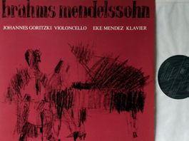 Cellosonaten Brahms & Mendelssohn Goritzki CH LP GEWASCHEN