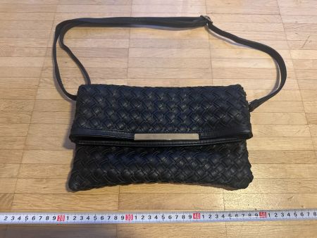 Damen Handtasche schwarz Leder