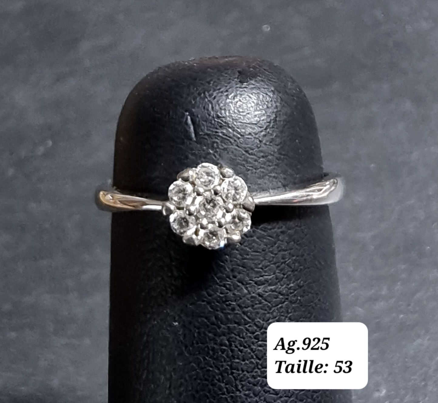 Ringe: Bague argent 925 fleur zircon – Neu und originalverpackt aus Veyrier von Leilazizou