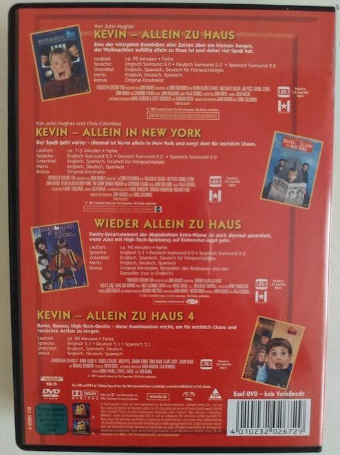 Kevin Allein zu Haus (4-DVD's Sammler-Edition) De/En/Esp (Gebraucht) in ...