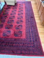 Handgeknüpfter Orient Teppich rot blau gute Zustand 250x360