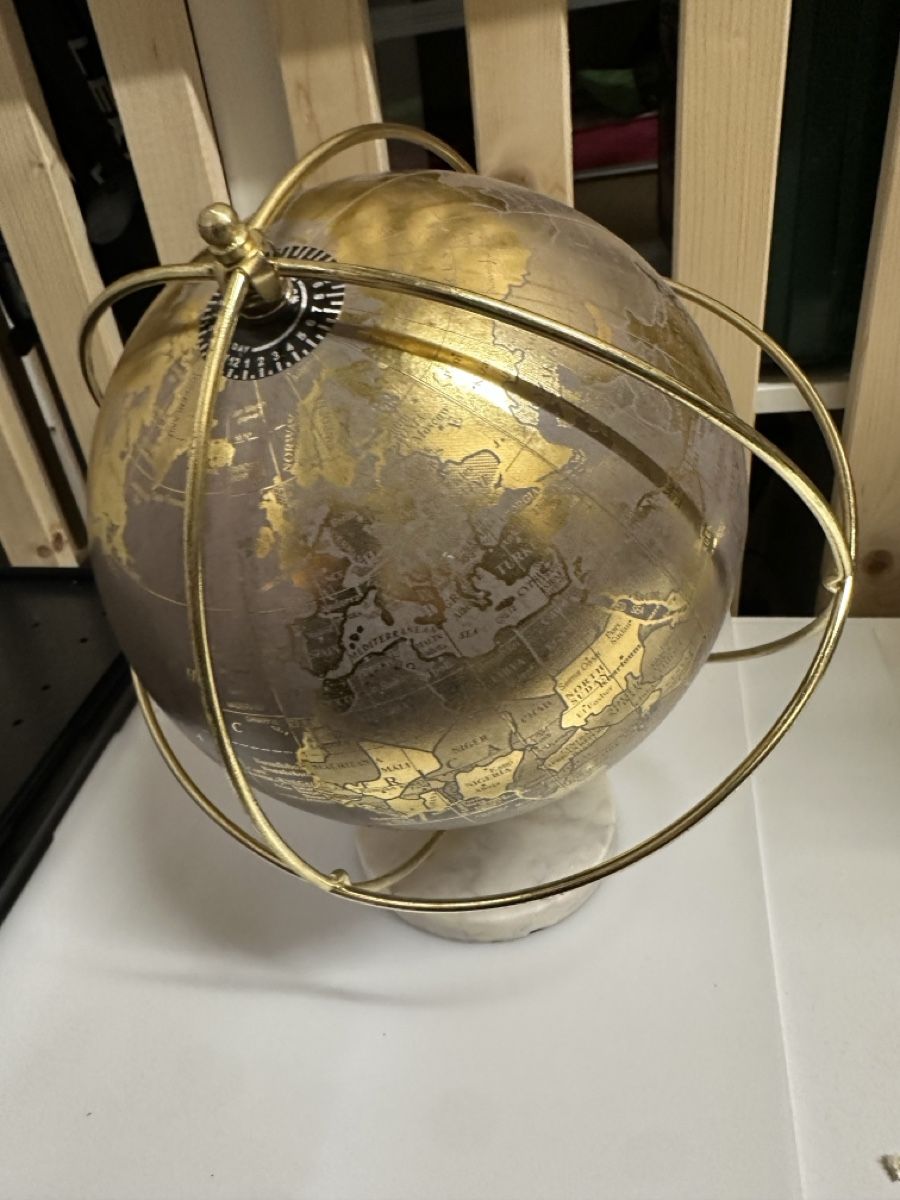 Altro in Decorazioni & Accessori: Antiker Globus Messing mit Gradscheibe, Dekoobjekt, ca. 35cm – Nuovo (secondo la descrizione) da Zollikofen venduto da mel_b9qm