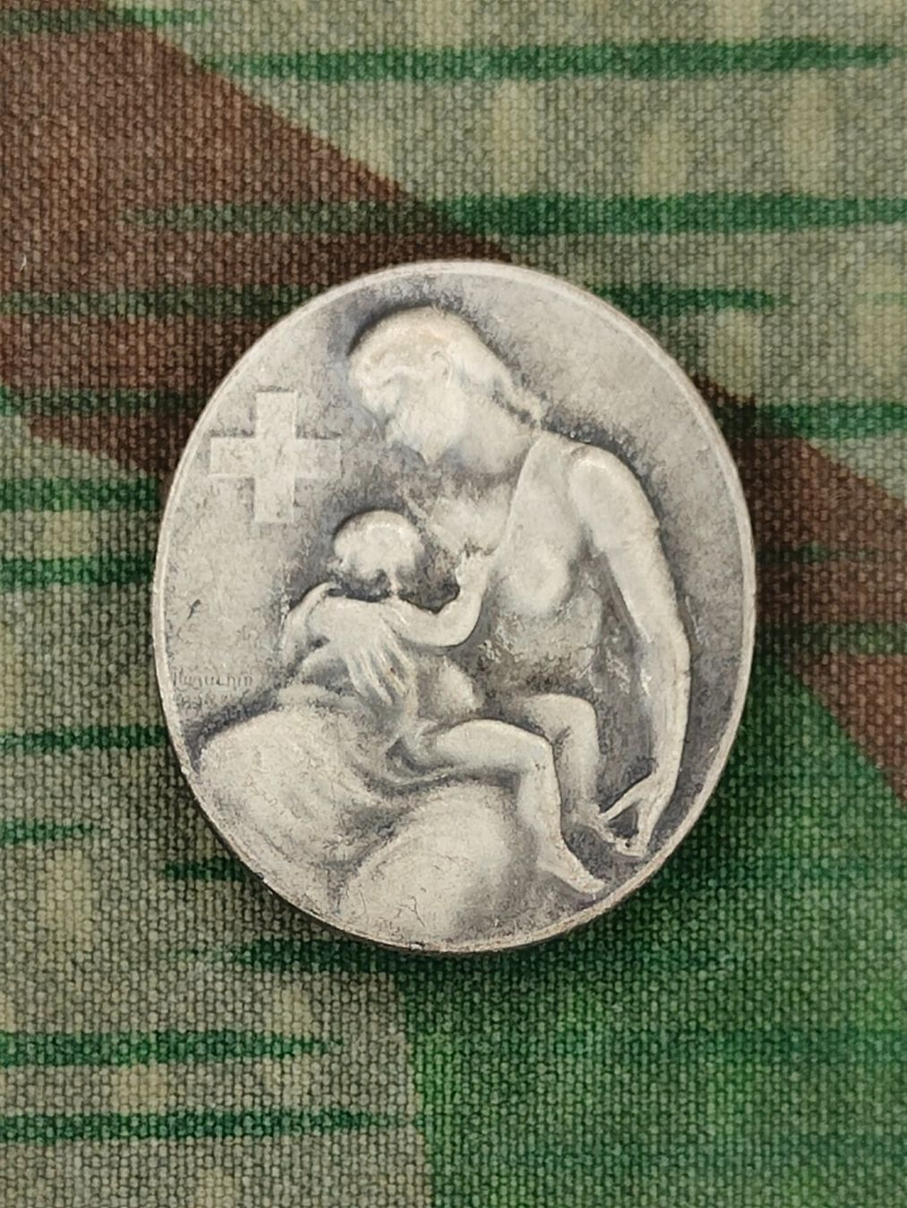 Placchette & Badge: 1. August Abzeichen 1945, Variante 1 – Usato da Bauma venduto da SwissMilitaria