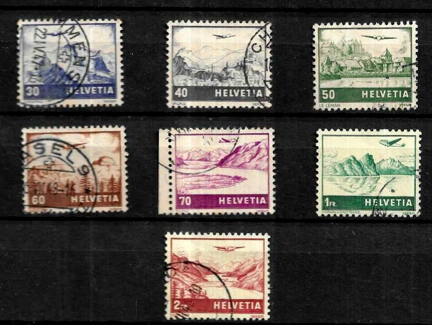 Tutti i francobolli: 1941 Suisse, Air Post Ø – Usato da Carouge GE venduto da Crystal_Energy