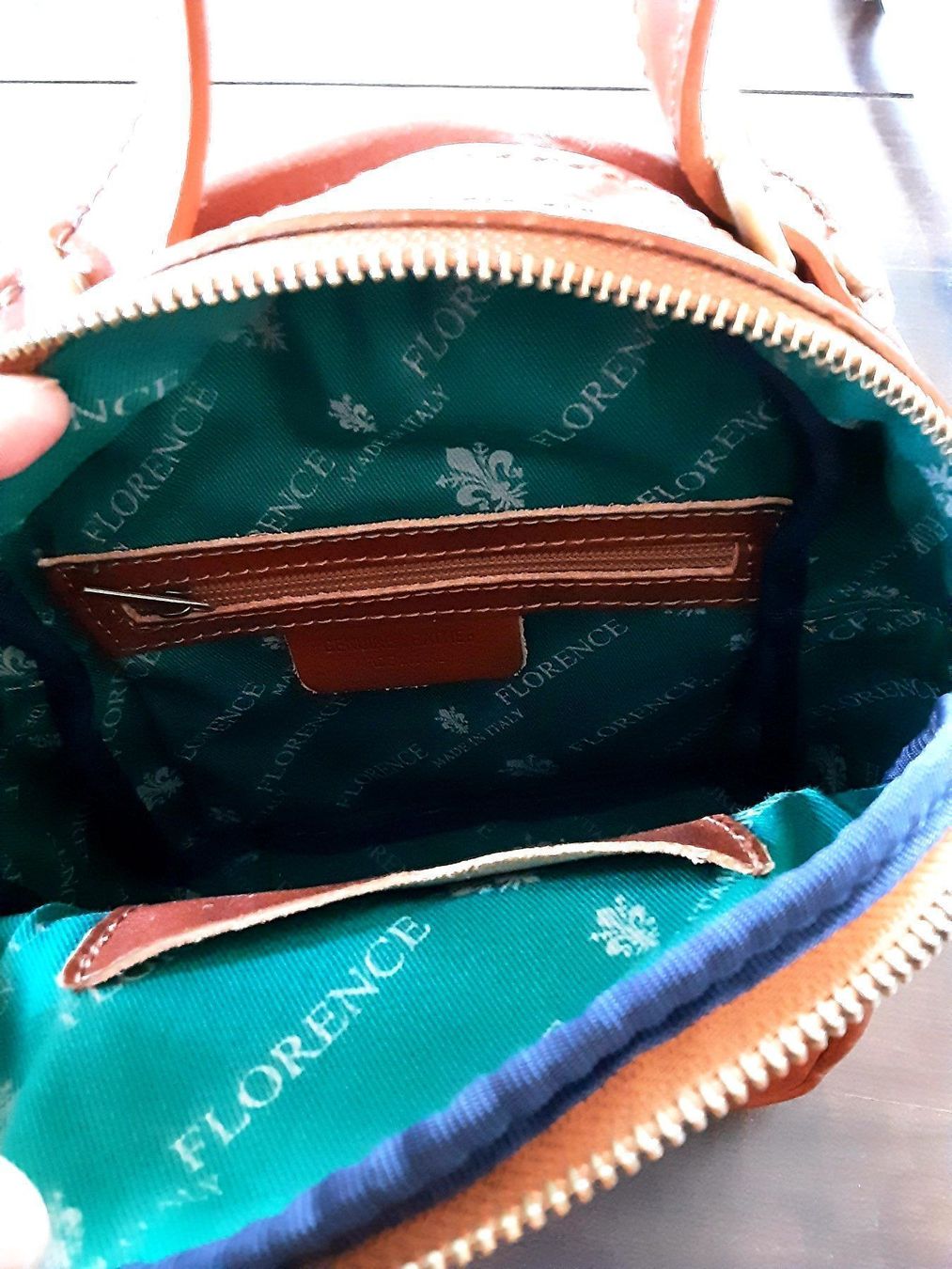 Zaini: Lederrucksack (Farbe: Cognac) – Nuovo (secondo la descrizione) da Bern venduto da Javero 3