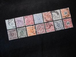 Württemberg Mi 44b-48a/51/55-57a/58-62-1875  Mi 240€ Lot 718