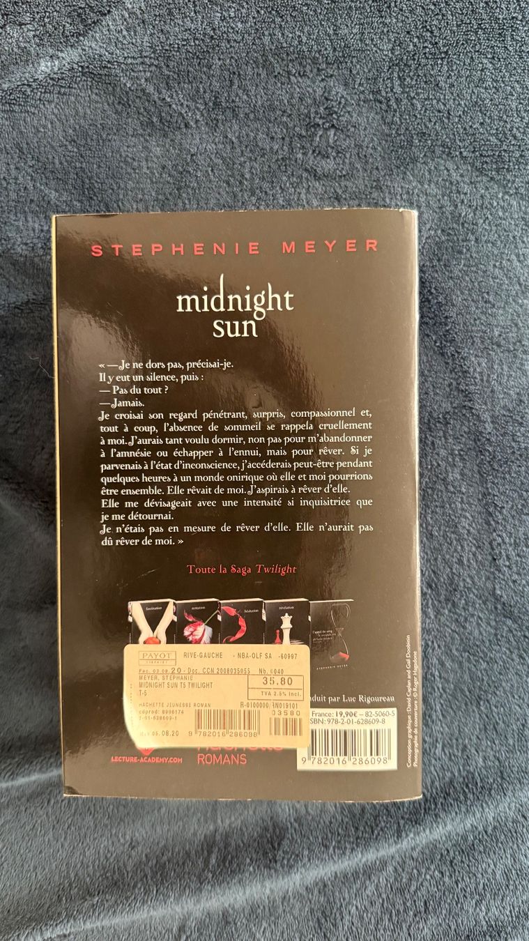 Libri: Midnight sun - Stephenie Meyer - Français – Usato da Chêne-Bougeries venduto da Ayaki_Usagi 1