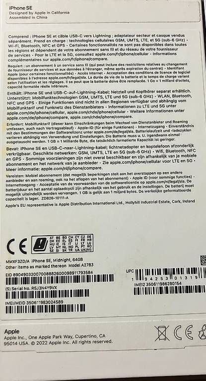 Handys / Smartphones: IPHONE  SE 2022  64GB – Gebraucht aus Seengen von callozi 3