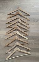 10 Holz Kleiderbügel mit Querstrebe Ikea