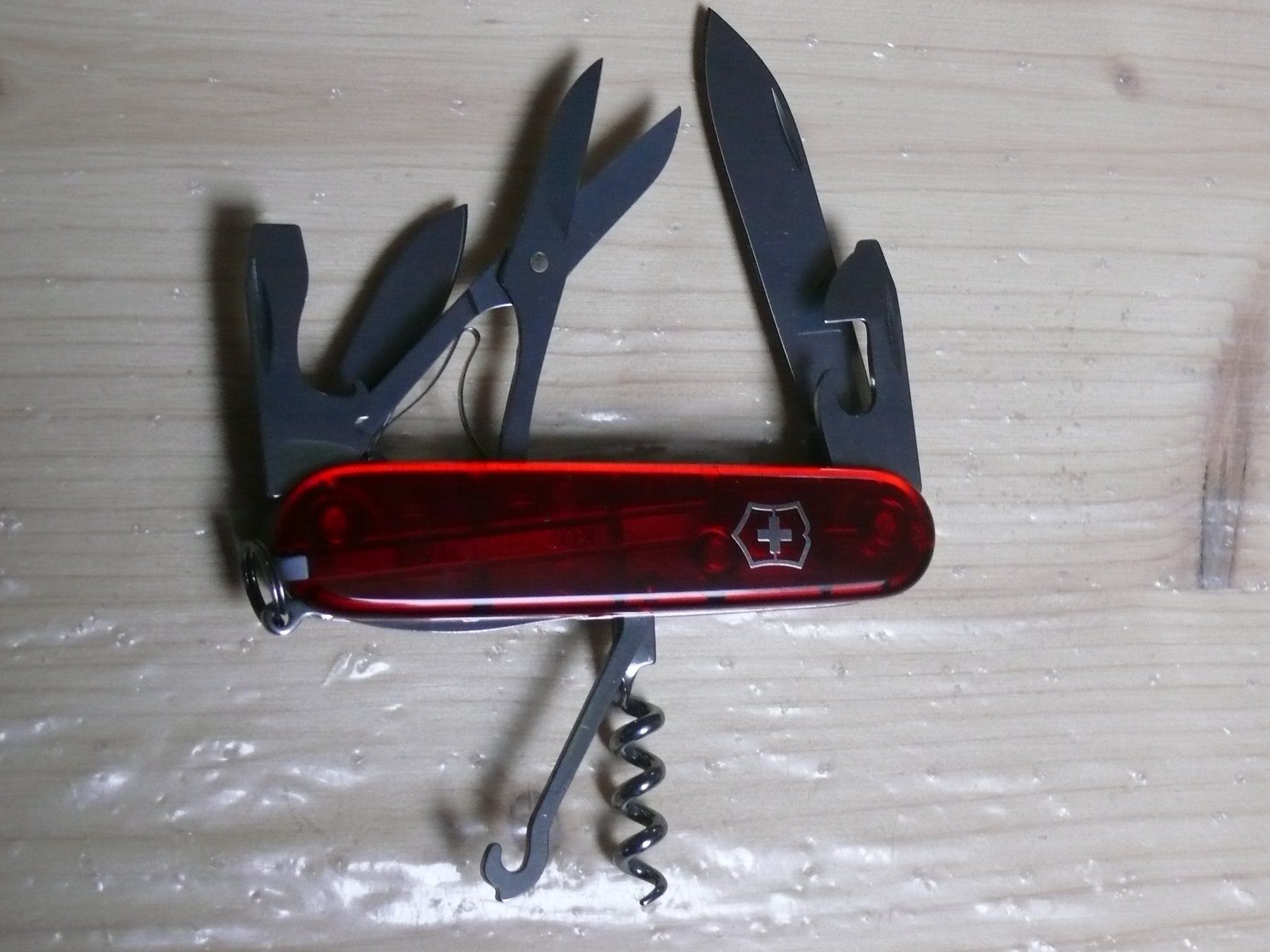 Coltelli tascabile: Victorinox Climber red trans – Nuovo e nell'imballaggio originale da Seon venduto da Hl5703