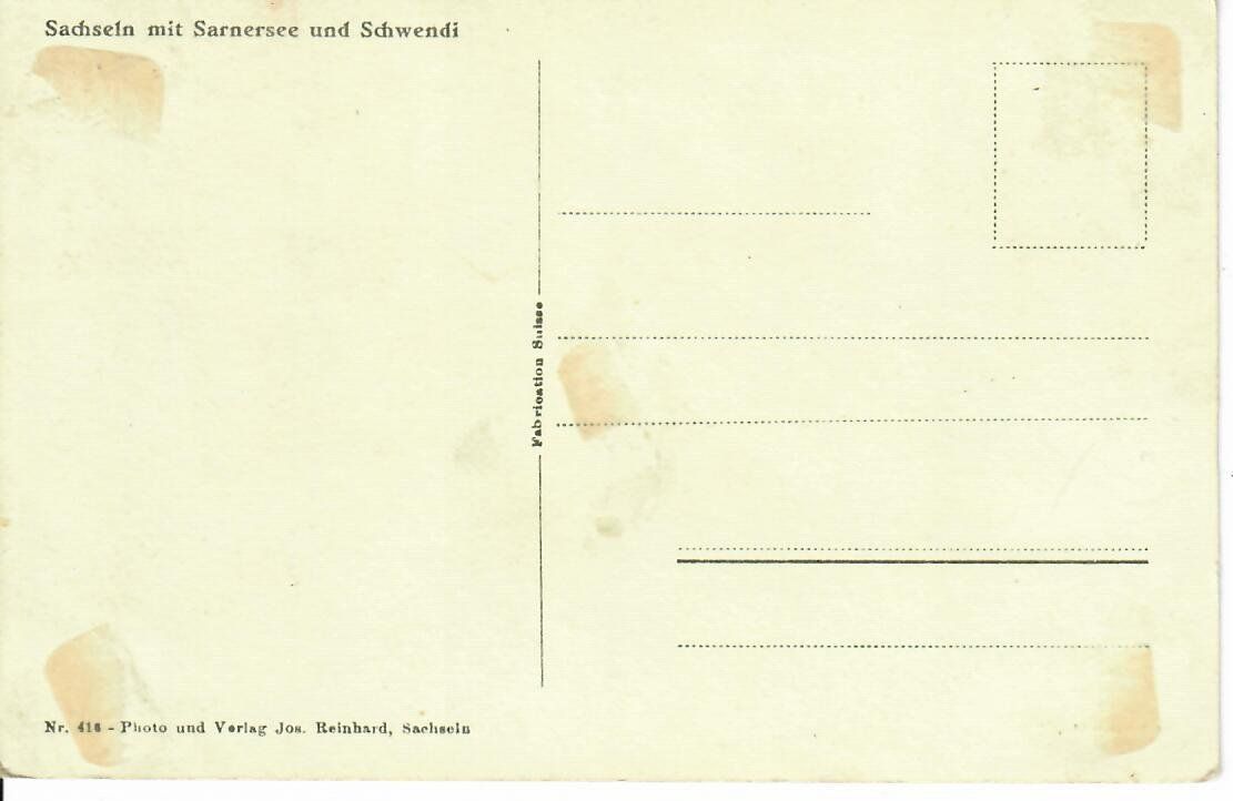Cartoline postali: Sachseln – Usato da Hochdorf venduto da Ziegel-16 1
