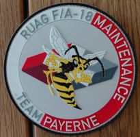 RUAG F/A-18 Maintenance Team Payerne Aufnäher mit Klett
