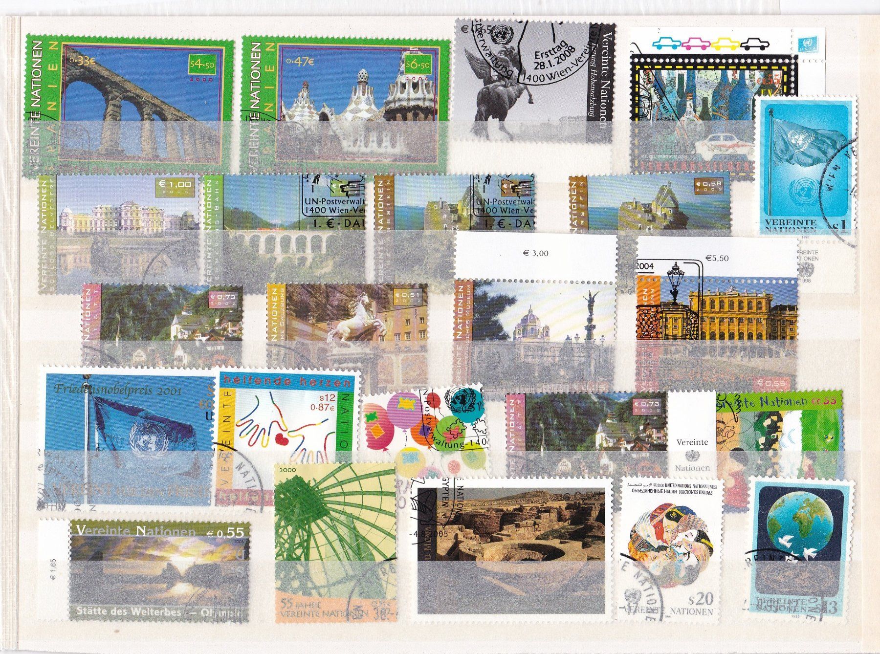 Alle Briefmarken: Briefmarken Steckkarten "Ausland" – Gebraucht aus Münchwilen AG von Nesar 4