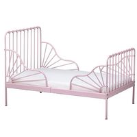Lit enfant extensible IKEA MINNEN rose clair