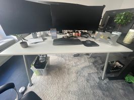 Hochwertiger Büro Schreibtisch Weiss