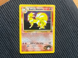 Pokemon Brock‘s Ninetales Holo Gym Challenge