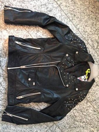 Neu FREAKY NATION BIKERJACKE Lederjacke Biker Style Nieten