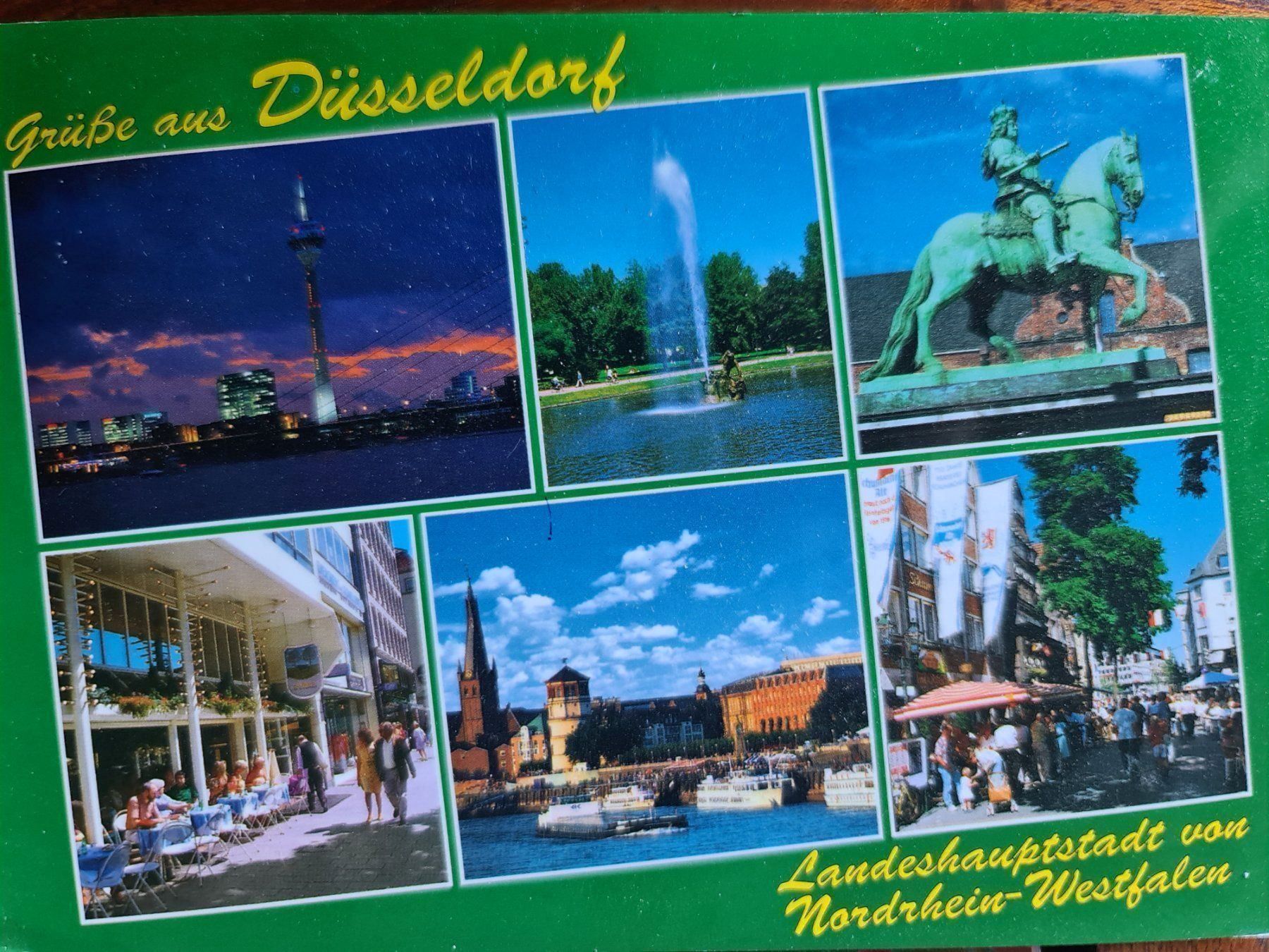 Cartoline postali: Ansichtskarte Düsseldorf Deutschland – Usato da Dintikon venduto da Vexi