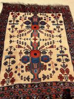 Afshar 148x123cm Teppich handgeknüpft sauber defekt
