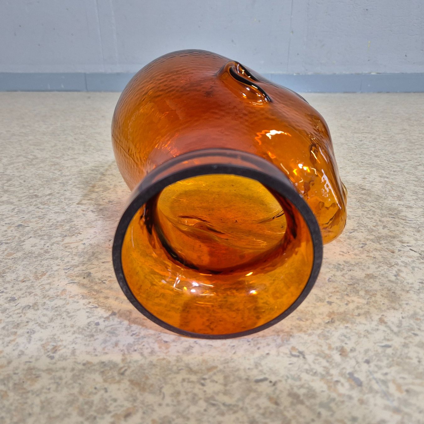 Sculture & Statue: Glaskopf Hutständer Kopf aus Glas orange – Usato da Nottwil venduto da Wondewa-Shop 6