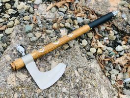 Stammesvölker Messer AXT Friedenspfeife Häuptling 47cm