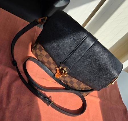 Louis Vuitton Tasche Damier Ebene Leder schwarz wie neu 