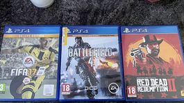 2 PS4 games (Battlefield, FIFA)